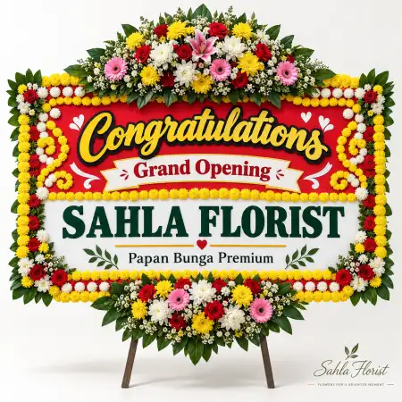Papan Bunga Ucapan Selamat Tolikara